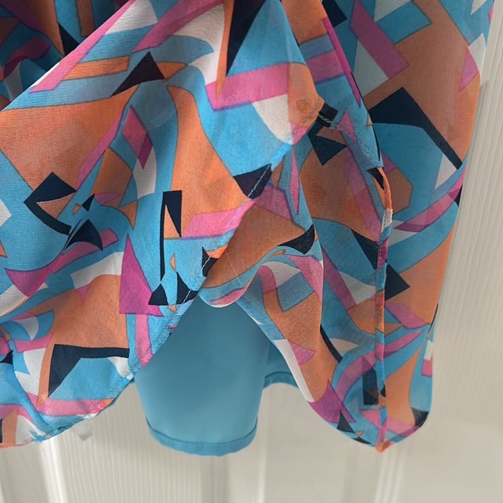 Adelyn Rae Colorful Geometric Print Dress - Picture 5 of 10